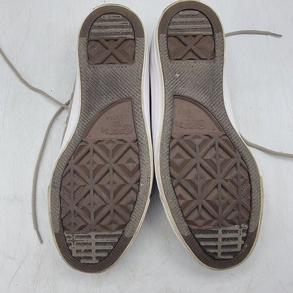 Converse Womens 7.5 Cordura Fabric Gray Canvas Low Top Sneakers Casual 157596F - Picture 8 of 13